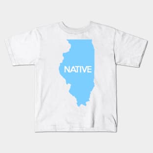 Illinois Native IL Blue Kids T-Shirt